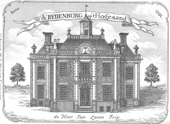 Pentekening van Vredenburg op t' Hogesand anno 1782.
