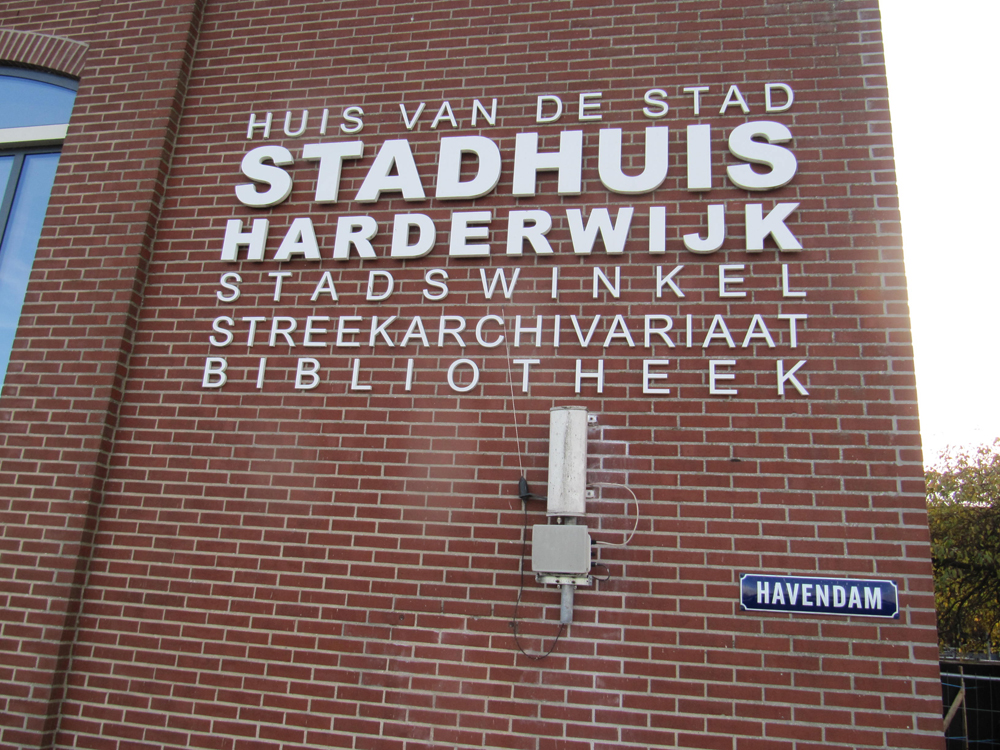 Gevel van het stadhuis in Harderwijk
